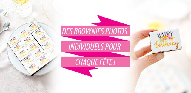 Brownies avec Photo à commander en ligne!