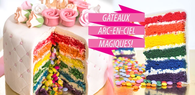 Rainbow Cake à commander en ligne !