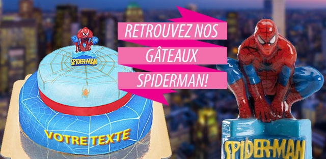 Retrouvez nos gâteaux sur le thème de Spiderman !