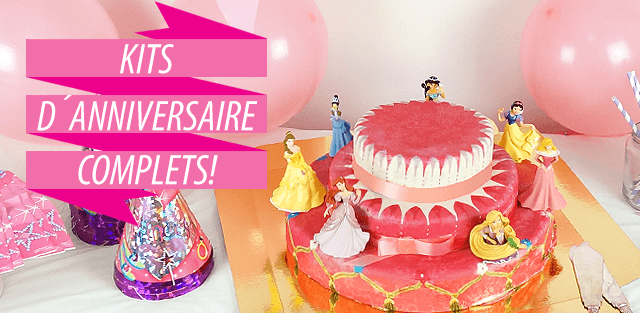 Commandez un kit d'anniversaire avec votre gâteau