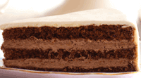 Gâteau au chocolat avec fourrage chocolat