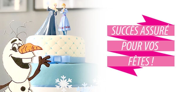 Commandez votre gâteau figurines Reine des neiges !