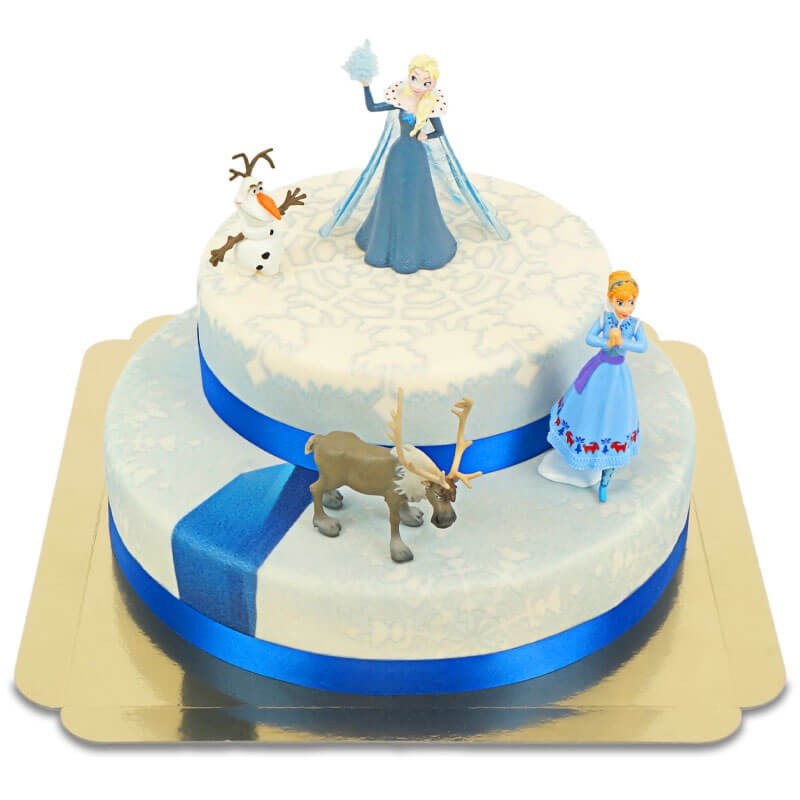 Décorations pour gâteau : figurine Elsa - Anniversaire La Reine des neiges