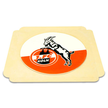 Feuille de pâte d'amande FC Cologne (22 cm)