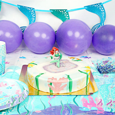 Kit anniversaire Sirène (gâteau inclus)