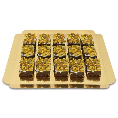 15 Brownies - Décors pistaches