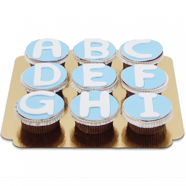 Cupcakes avec lettres