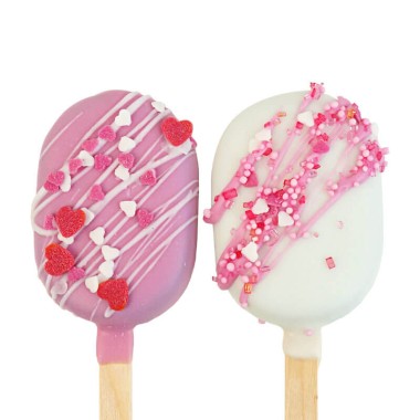 Cake-Pops Love avec vermicelles cœur (10 pièces)