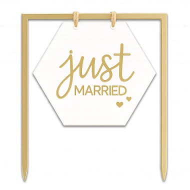 Plaque Décorative "Just Married"