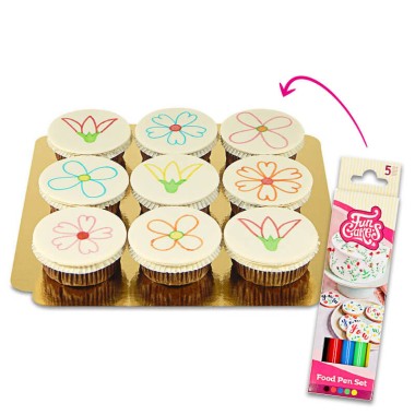 Cupcakes & crayons alimentaires 