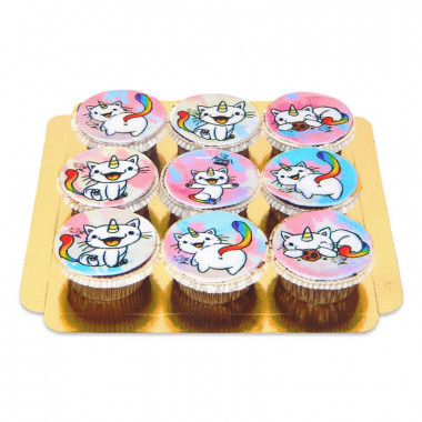  Cupcakes du Chat Arc-en-ciel Purricorn - Chubby Unicorn
