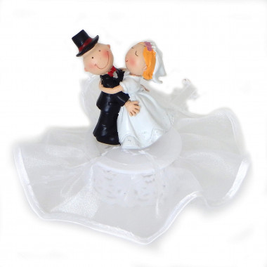 Figurine Couple de mariés dansant