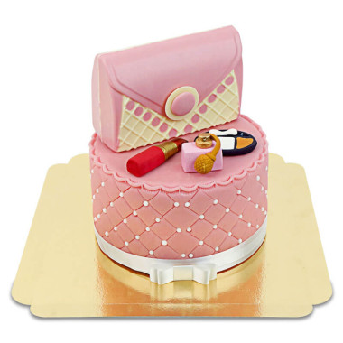 Gâteau Maquillage Rose avec Sac Édition Deluxe