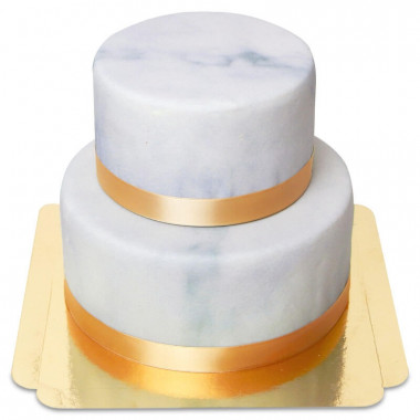 Gâteau Deluxe motif marbré à 2 étages