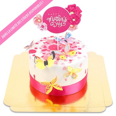 Gâteau Deluxe Fête des Mères avec Cake-Topper