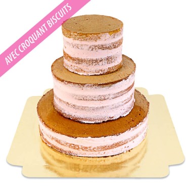 Naked Cake Fraise 3 étages
