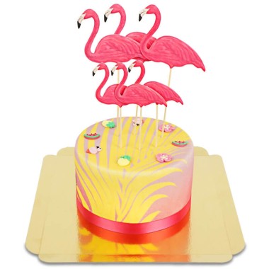 Gâteau Deluxe Flamant rose