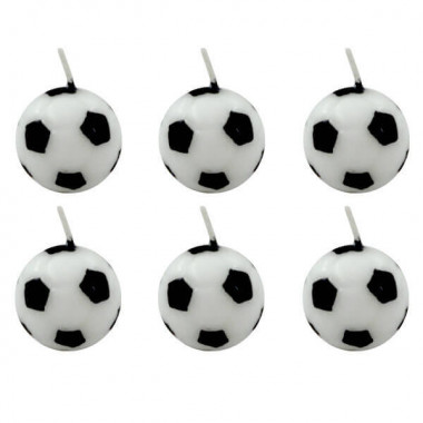 Bougies Football (6 pièces)