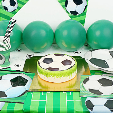 Kit de décoration Football (gâteau inclus)