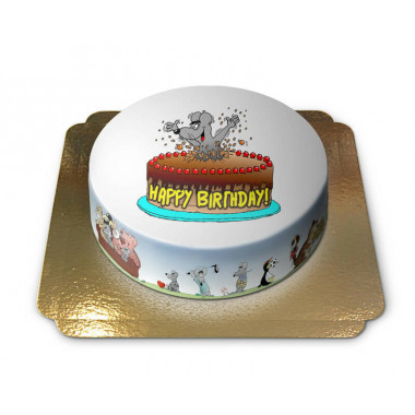 Gâteau Happy Birthday Souris