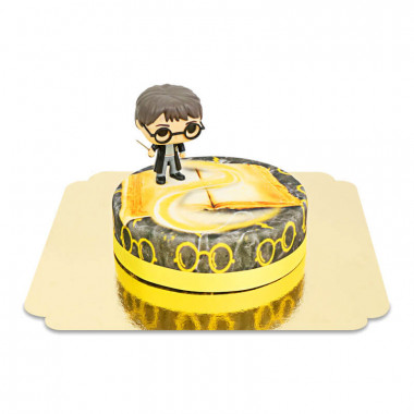 Harry Potter sur gâteau Magique jaune