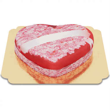 Gâteau à Message d'Amour Coeur