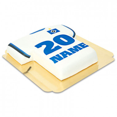 Gâteau Maillot de Football Blanc - HSV