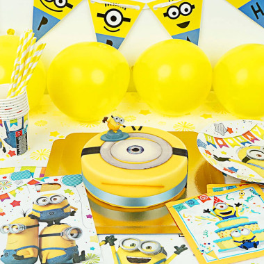 Kit d'anniversaire "Minions" (gâteau inclus)