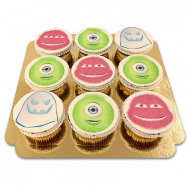 9 Cupcakes Monstres 
