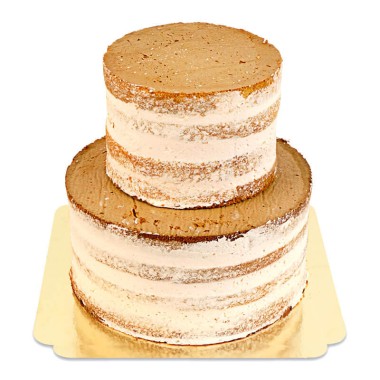 Naked Cake Pêche - Fruit de la Passion 2 étages