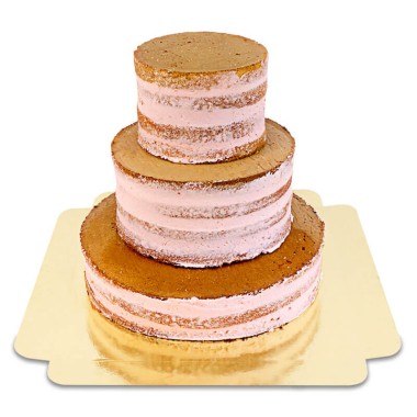 Naked Cake Fraise 3 étages