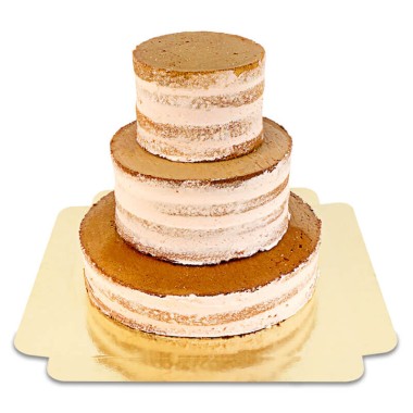 Naked Cake Pêche - Fruit de la Passion 3 étages