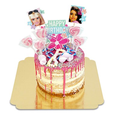 Gâteau avec Cake-Topper Barbie®