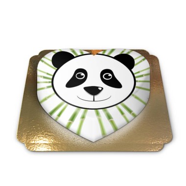 Gâteau Panda en forme de coeur