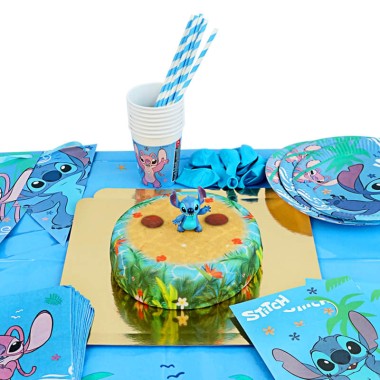 Kit d'anniversaire Stitch® (gâteau inclus)