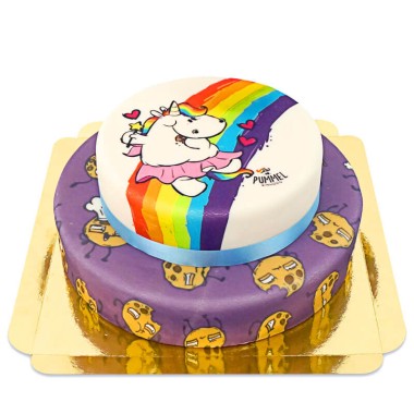 Gâteau Licorne Chubby Unicorn à deux étages