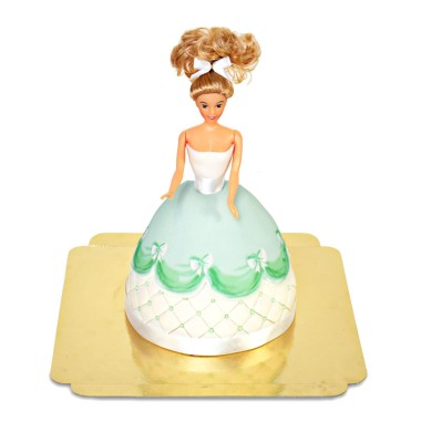 Gâteau Poupée Deluxe avec Robe Verte