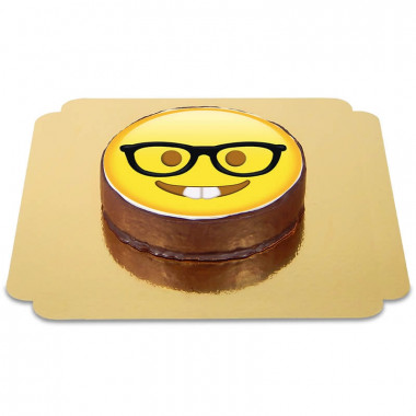 Gâteau Sacher Emoji Geek