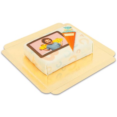 Gâteau-photo tableau d’école