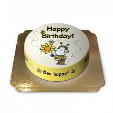 Gâteau d'anniversaire Sheepworld abeilles