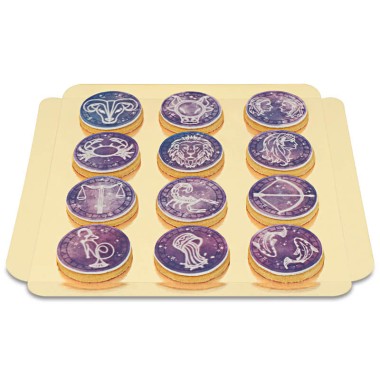 Biscuits signes astrologiques (12 pièces)