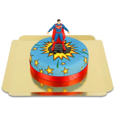 Superman sur Gâteau Super-Héros 