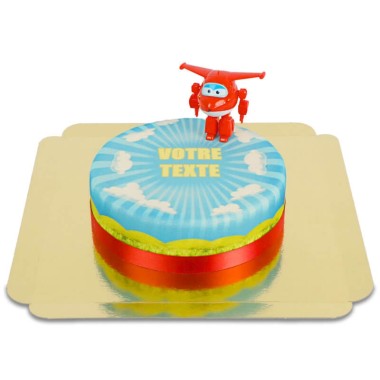 Jett de Superwings sur gâteau nuages