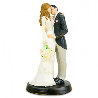 Figurine mariés qui s'embrassent 