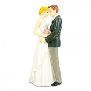 Figurine mariés qui s'enlacent 