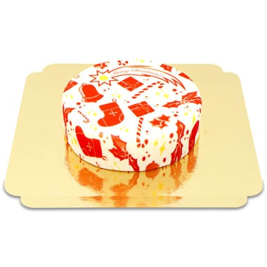 Gâteau papier cadeau de Noël