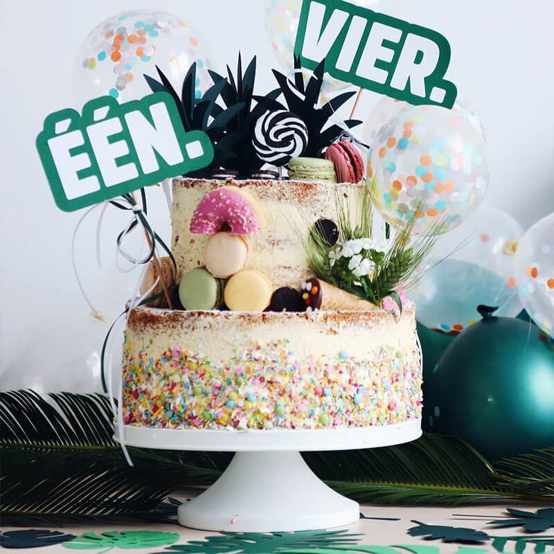 décoration gâteau anniversaire - HEMA