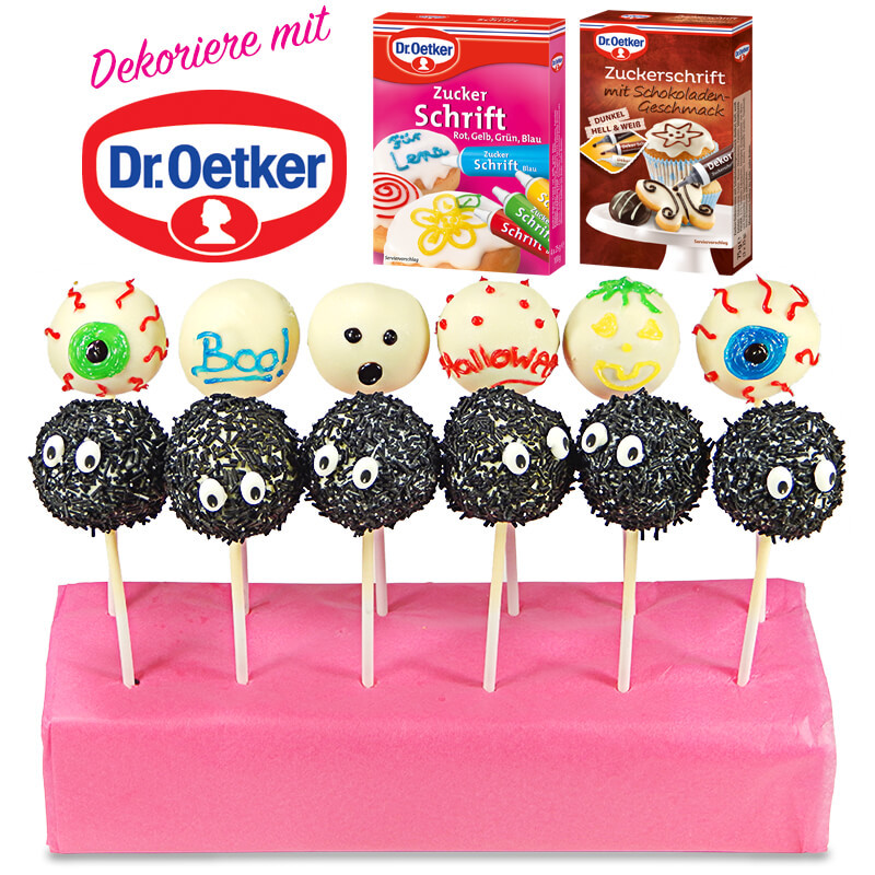 Cake-Pops Halloween Dr. Oetker avec décors de Dr. Oetker 

