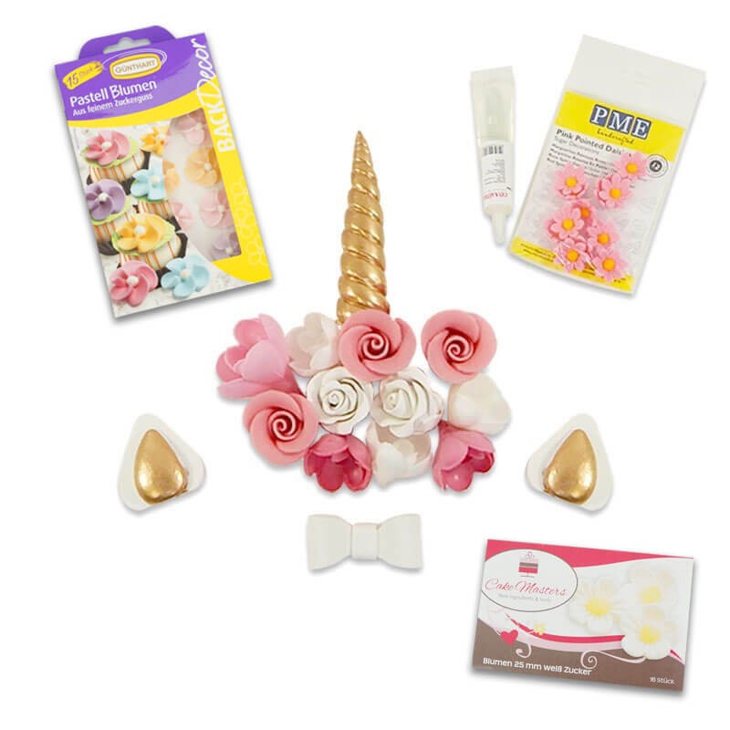 Kit déco azyme pour gâteau Licorne