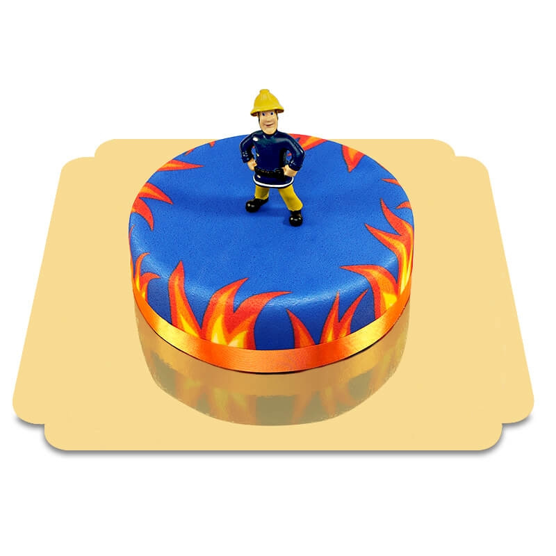 Gâteau figurine Sam le Pompier